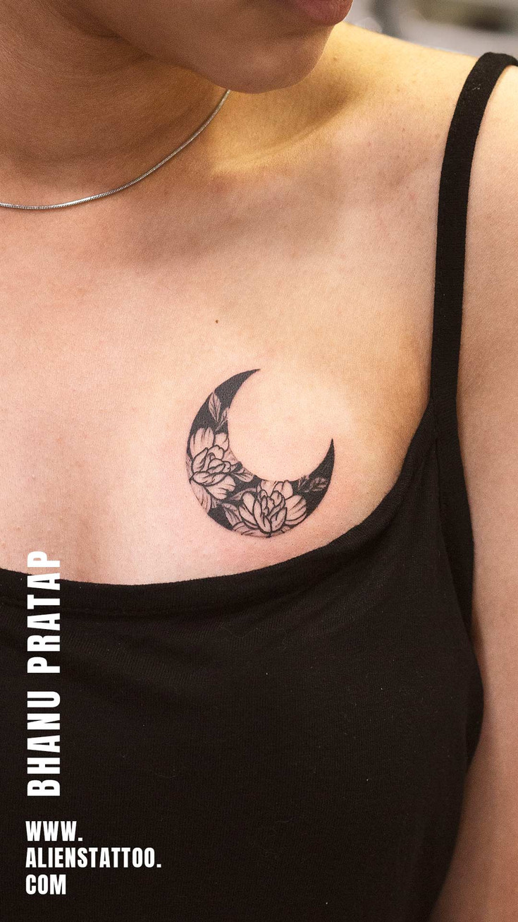 moon tattoo