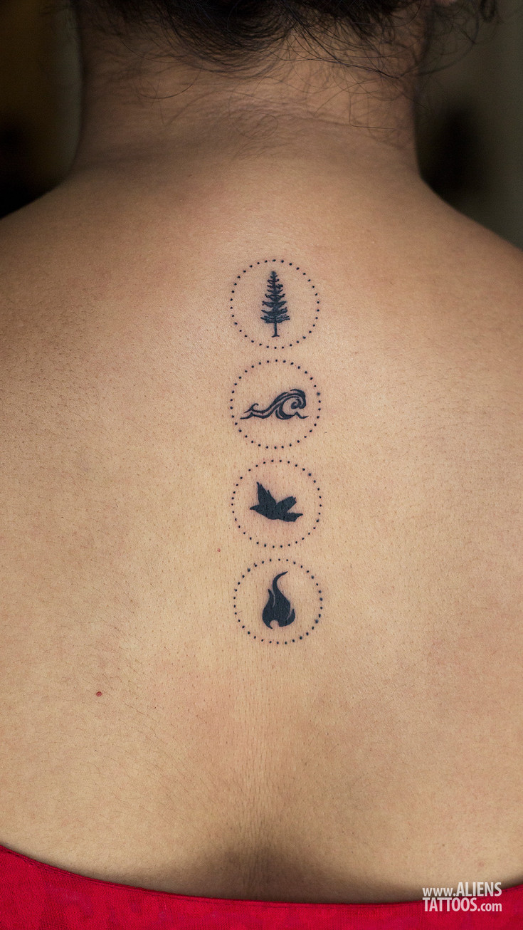 4 chakras tattoo