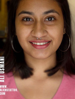 septum piercing At Aliens Tattoo Studio
