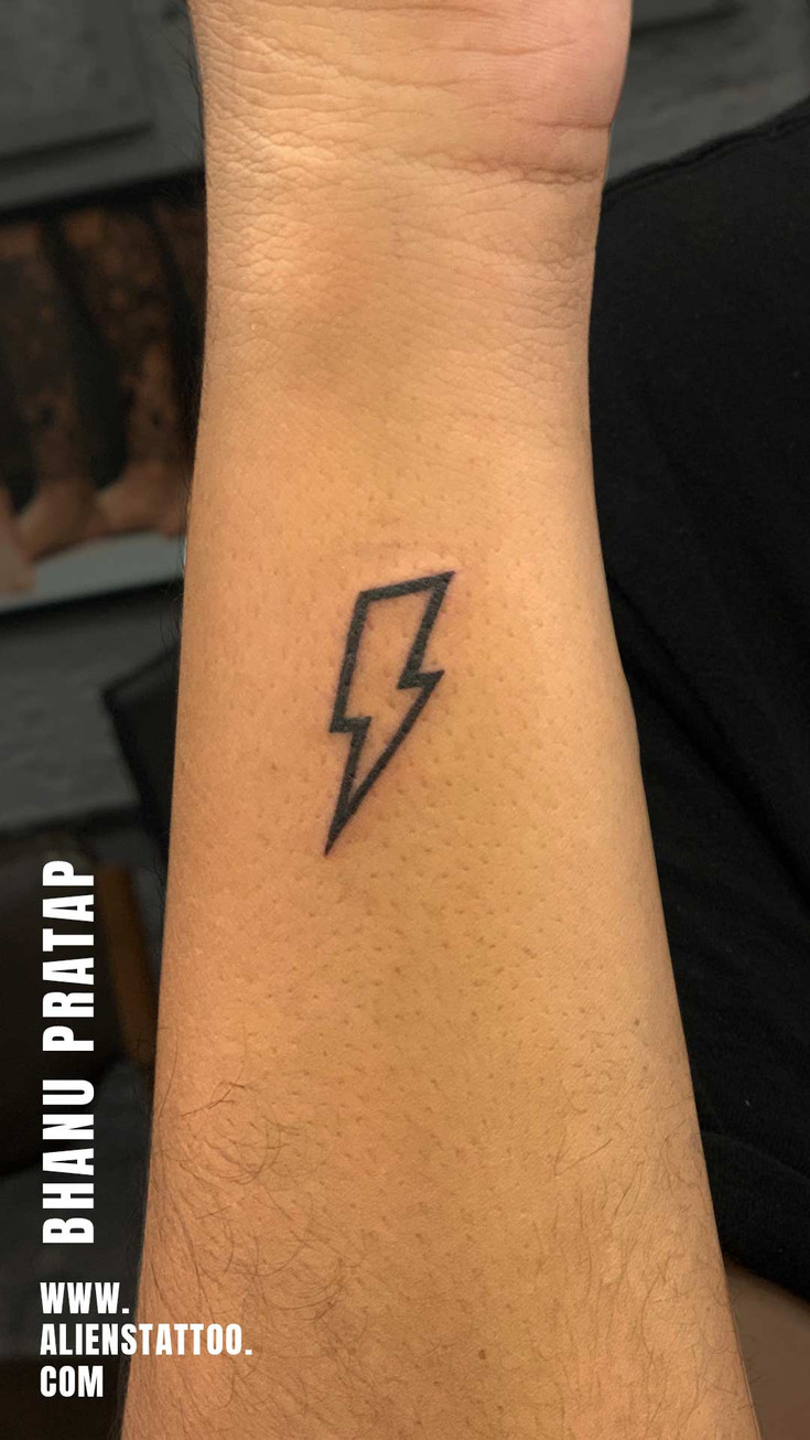 lightning bolt tattoo