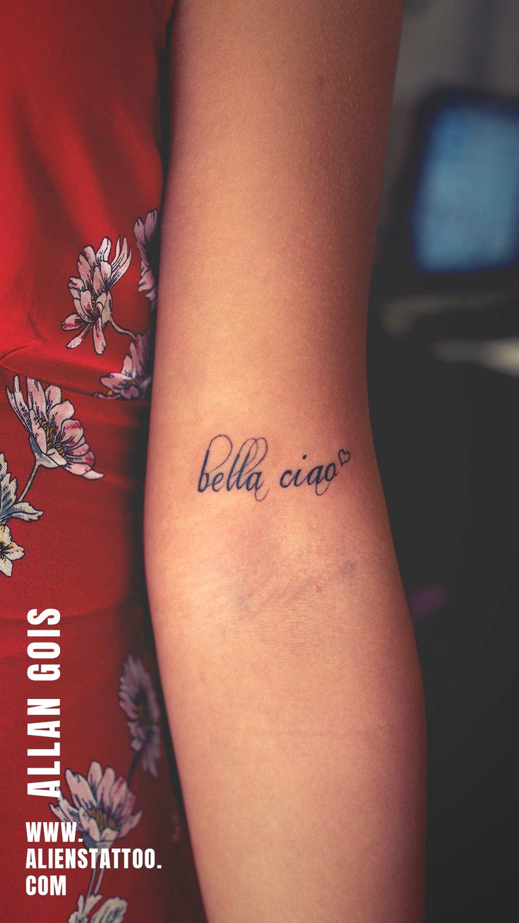 script bella ciao tattoo