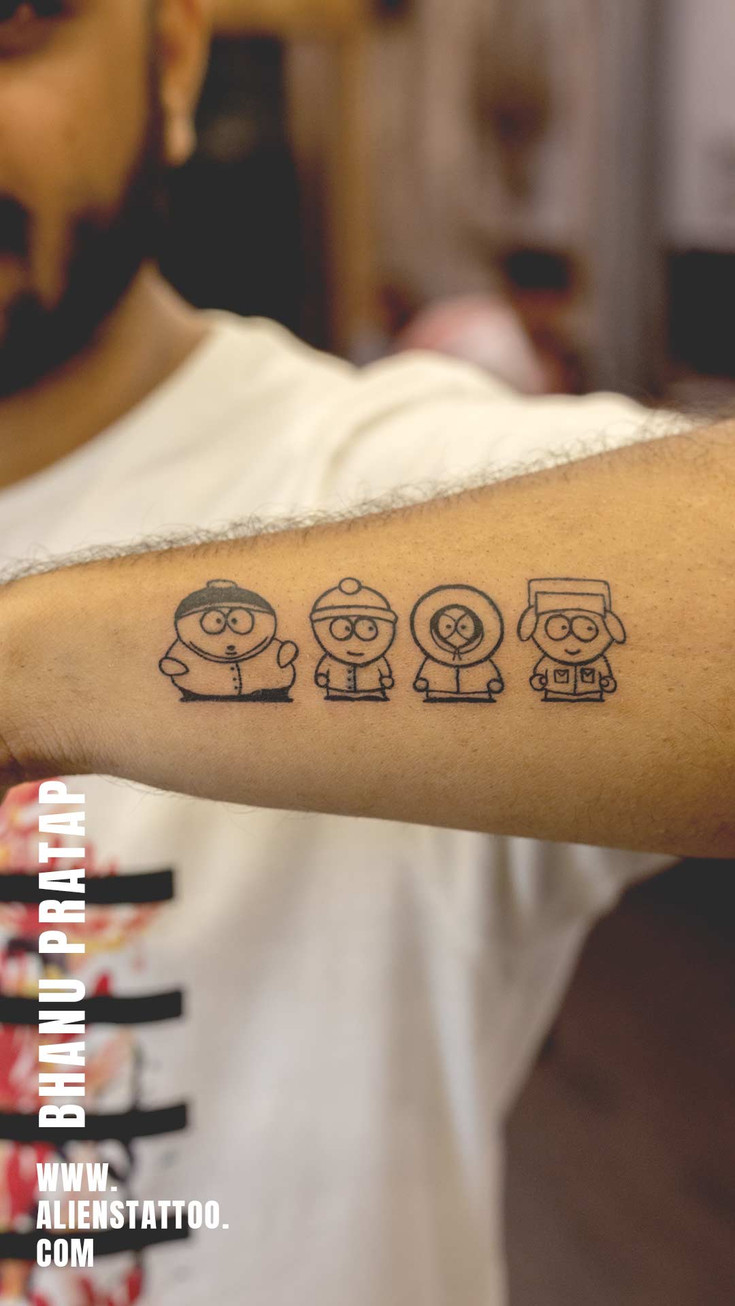 cartoon tattoo