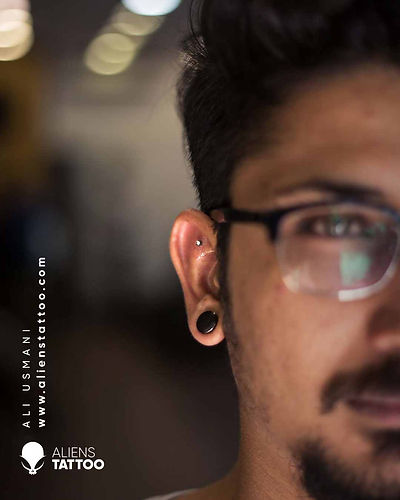 Ear Piercing At Aliens Tattoo