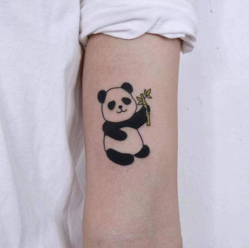 mini panda tattoo