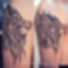 Geometrical Lion Tattoo