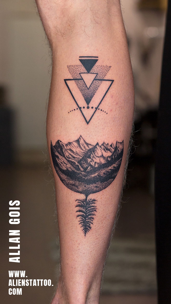 small travel tattoo