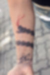 Rudraksha armband tattoo