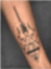 mount kailash and trishul tattoo