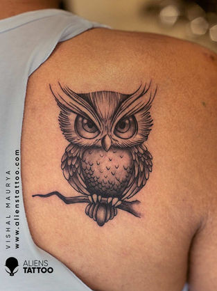 Owl Couple Tattoo 
