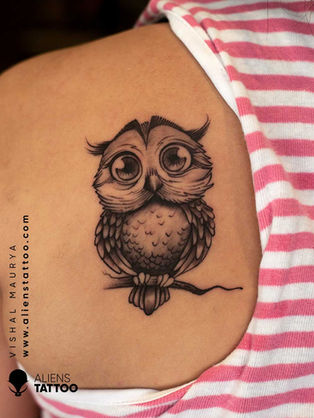 Owl Couple Tattoo 