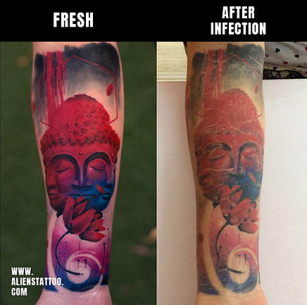 irresponsible tattoo aftercare